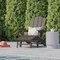 Flash Furniture Brown Adirondack Chair with Ottoman and Cupholder LE-HMP-1044-110-BR-GG - alternate 6